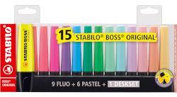 STABILO Текст маркер Boss Desk Set 15 цвята