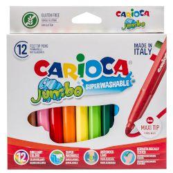 CARIOCA Флумастери с дебел писец Jumbo 12 цвята
