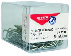 Office products Кламери pvc кутия 77мм 25бр