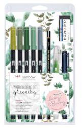 Tombow Маркери Dual Brush Pen Greenery
