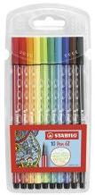 STABILO Тънкописци Stabilo Pen 68 10 цвята блистер