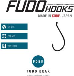 FUDO Hooks Carlige FUDO Beak (FDBK-BN) 8/0, BN-Black Nickel, 2buc/plic (6301-8/0)