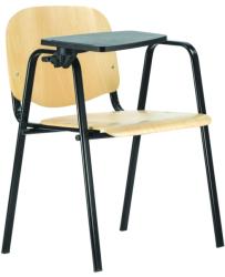 ANTARES 1120 LN Maxi-TA tárgyalószék fa ülő- és hátlap műanyag asztalka fekete acélváz (ANKHSZ332)