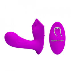 Pretty Love Vibrator Willie Remote Control 12 Moduri Vibratii Silicon USB Vibrator