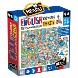 Headu Puzzle Educativ Headu - Invata Engleza, Orasul 108 piese (HE21000)