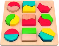 Woodyland Montessori játék - formakirakó fajáték - fa puzzle, fa kirakó 90005 (90005)
