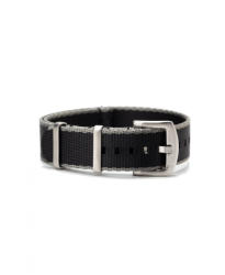 Watchbandit WB Original prémium Nato óraszíj, fekete/szürke, 18mm