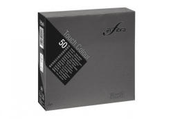 INFIBRA Szalvéta 33x33cm fekete 2 réteg 50 lap/csomag (I0334)