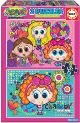 Educa Puzzle 2 in 1 (48+48 piese) Distroller - Chamoy & Amiguis