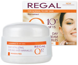  Regal q10 крем за лице против бръчки дневен, За нормална към суха кожа, С екстракт от ориз