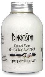 BingoSpa Sare cu extract din Marea Moartă și bumbac - BingoSpa Salt Peeling With Salt 580 g