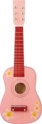 New Classic Toys Chitara roz cu flori New Classic Toys (NC0348) Instrument muzical de jucarie