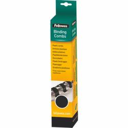 Fellowes Spirál, műanyag, 12 mm, 56-80 lap, FELLOWES, 25 db, fekete (IFW53315) - iroda24