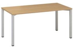 Alfa Office Alfa 200 irodai asztal, 160 x 80 x 74, 2 cm, egyenes kivitel, bükk Bavaria mintázat, RAL9022