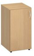 Alfa Office Alfa 500 alacsony, keskeny szekrény, 74, 2 x 40 x 47 cm, ajtóval - balos kivitel, bükk Bavaria mintázat