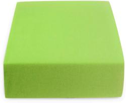  Cearsaf Jersey pentru patut copii cu elastic verde 60x120 cm