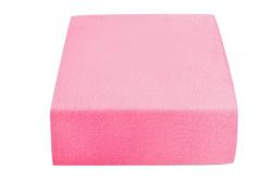  Cearsaf Frotir cu elastic EXCLUSIVE 160 x 200 cm roz