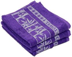  Prosop bambus BAMBOO 50x90 cm mov, 70% fibra de bambus | 30% bumbac Prosop