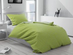  Lenjerie de pat bumbac Caprivi verde Nasturi Dimensiune lenjerie de pat: 70 x 90 cm | 140 x 220 cm Lenjerie de pat