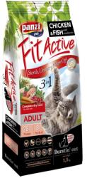 Panzi FitActive, Cat 3 in 1 száraz macskaeledel, Adult, Csirke+hal, 1, 5 kg