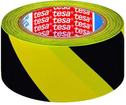 tesa Banda Adeziva Marcare 50mm / 33m - Galben/negru (t-60760-87) - 24mag
