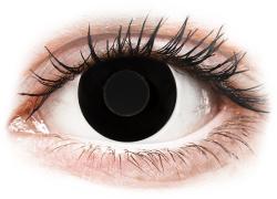 Gelflex CRAZY LENS - Black Out - dioptria nélkül napi lencsék (2 db lencse) - alensa