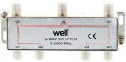 well Splitter CATV 6 cai 5-2450Mhz Well (SPLT-FC/6-ST-WL)