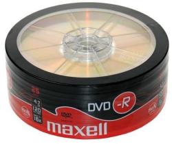 Maxell DVD-R 4.7GB 16X 25buc pe folie Maxell (DVD-R-4.7GB-16X-SHR25-MXL)