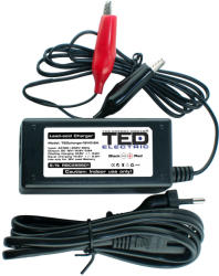 TED Incarcator cu debransare VRLA AGM 12V 0.8A cod RT24D-120008 TED (TEDcharger12V0.8A) Incarcator baterii