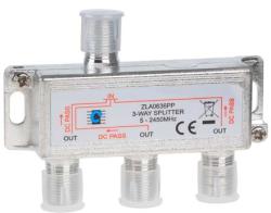 Cabletech Spliter 3 iesiri cu Power Pass 5-2450Mhz Cabletech (ZLA0636PP)