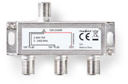 Nedis Spliter F Max. 10 dB Frecventa 5-2400MHz 2 Iesiri TAP Nedis (SSPL350ME)