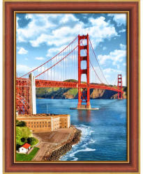 Mosfa Gyémántfestés szett, Golden Gate híd, 30x40cm (ART-AZ-1833)