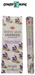 HEM Betisoare Parfumate Salvie Alba cu Lavanda HEM - 15 g - Alchimia Purificarii Calmante - Incense Sticks - 1 Set