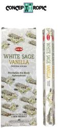 HEM Betisoare Parfumate Salvie Alba cu Vanilie HEM - 15 g - Purificarea Dulce a Sufletului - Incense Sticks - 1 Set