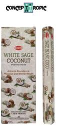 HEM Betisoare Parfumate Salvie Alba cu Nuca de Cocos HEM - 15 g - Purificarea Insulelor Sacre - Incense Sticks - 1 Set