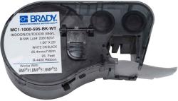 Brady MC1-1000-595-BK-WT / 131606, benzi autoadezive 25.40 mm x 7.62 m (MC1-1000-595-BK-WT)