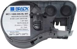 Brady MC1-1000-595-BL-WT / 131594, benzi autoadezive 25.40 mm x 7.62 m (MC1-1000-595-BL-WT)