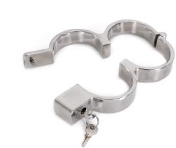 Kiotos Steel Modern Steel Handcuffs