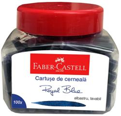 Faber-Castell Patroane stilou mici albastre 100 bucati/borcan Faber Castell 185500 (FC185500)