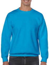 Gildan Uniszex Pulóver Hosszú ujjú Gildan Heavy Blend Adult Crewneck Sweat - XL, Zafírkék