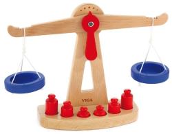 Viga Toys játék mérleg kétkaros súlyokkal 4477 (4477)