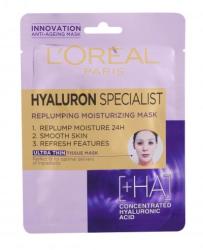 L'Oréal Hyaluron Specialist Replumping Moisturizing mască de față 1 buc pentru femei Masca de fata