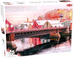 TACTIC 1000 db-os puzzle - A világ körül - A Nidelva folyó Trondheimban (56648) (56648)