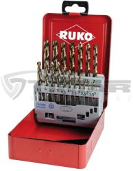 RUKO 215214S Csigafúró készlet 19 részes HSSE-Co5 1, 0-10, 0mm(0, 5mm) (215214S)
