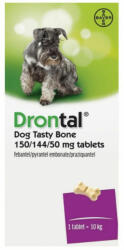 Orion Pharma Dronta Plus 150/144/50 mg ízesített féreghajtó tabletta A. U. V. (1 db tabletta nyitott dobozból)