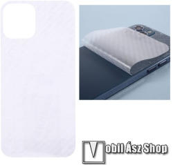 Hátlapvédő fólia - KARBON MINTÁS - 1db, A TELJES HÁTLAPOT VÉDI! - APPLE iPhone 12 Pro Max