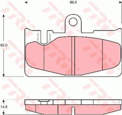 TRW set placute frana, frana disc TRW GDB3323 - automobilus