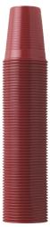 EURONDA Műanyag Pohár 2dl, piros, 100db