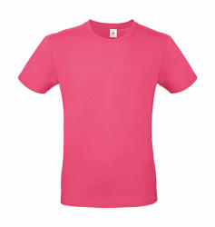 B and C Csomag akciós póló (minimum 3 db) Férfi rövid ujjú póló B&C #E150 T-Shirt -XS, Fuchsia