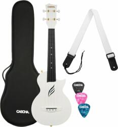 Cascha Carbon Fibre Set White Ukulele concert (HH-2286)